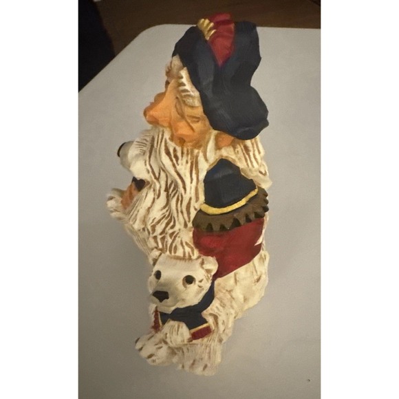 Vintage 1997 David Frykman Portfolio DF1038 Santa & Polar Bear Cubs Figurine 8" - Picture 2 of 14